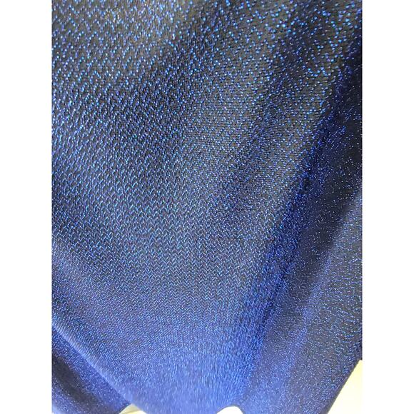 Simply Styled Blue and Black shimmer pullover blouse Size XL - Picture 5 of 8
